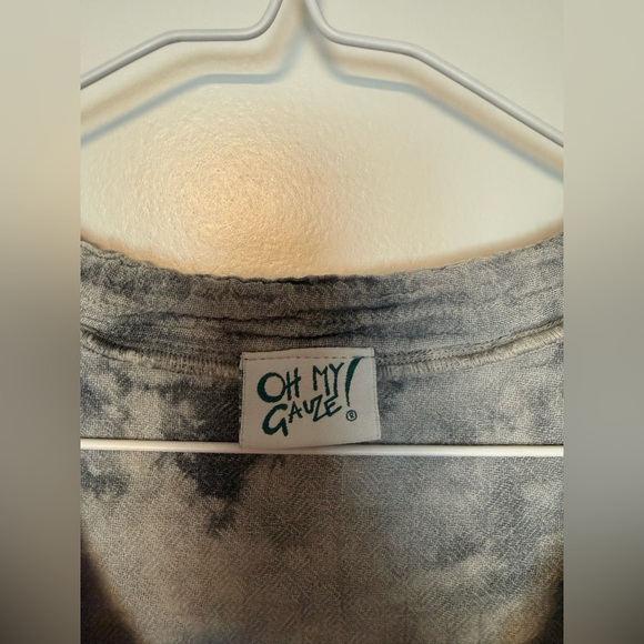 Oh My Gauze! Charcoal Tunic with Pockets - Picture 2 of 6